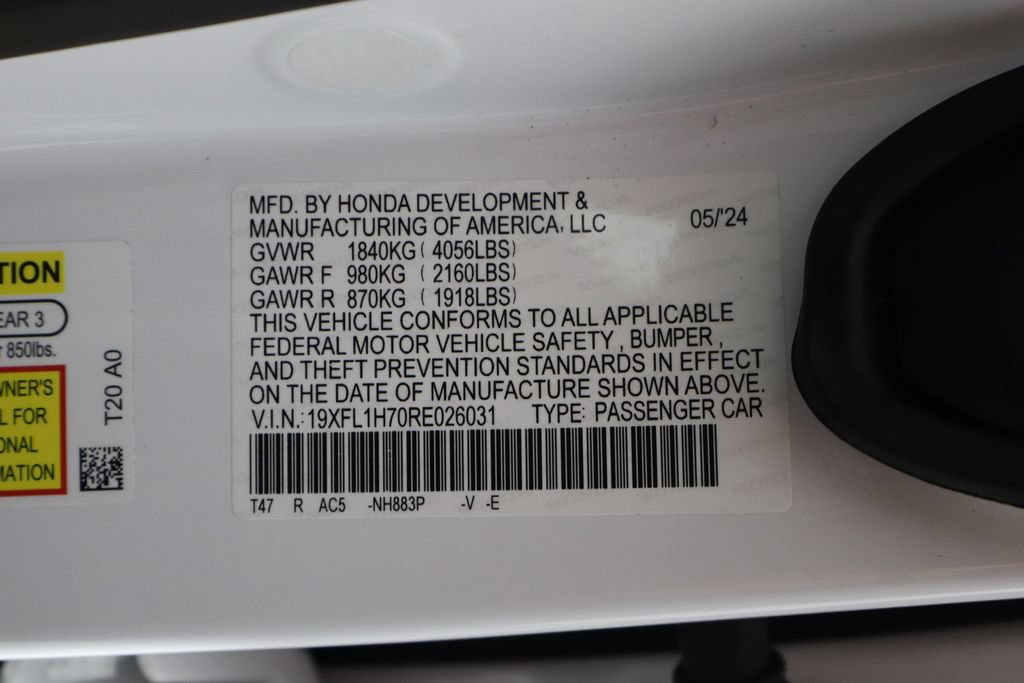 Used 2024 Honda Civic EX-L image 35