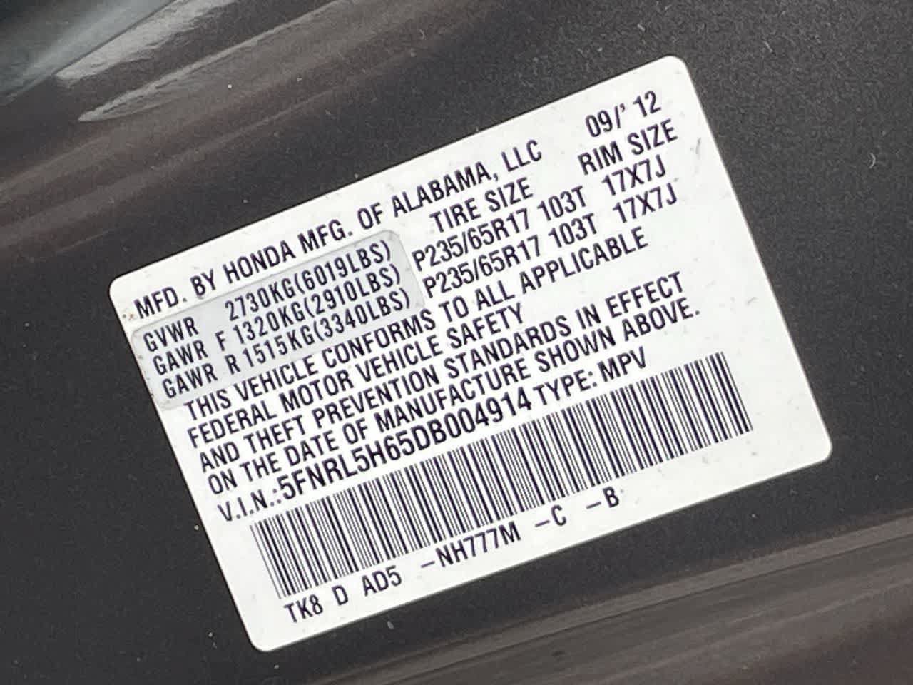 Used 2013 Honda Odyssey EX-L image 32