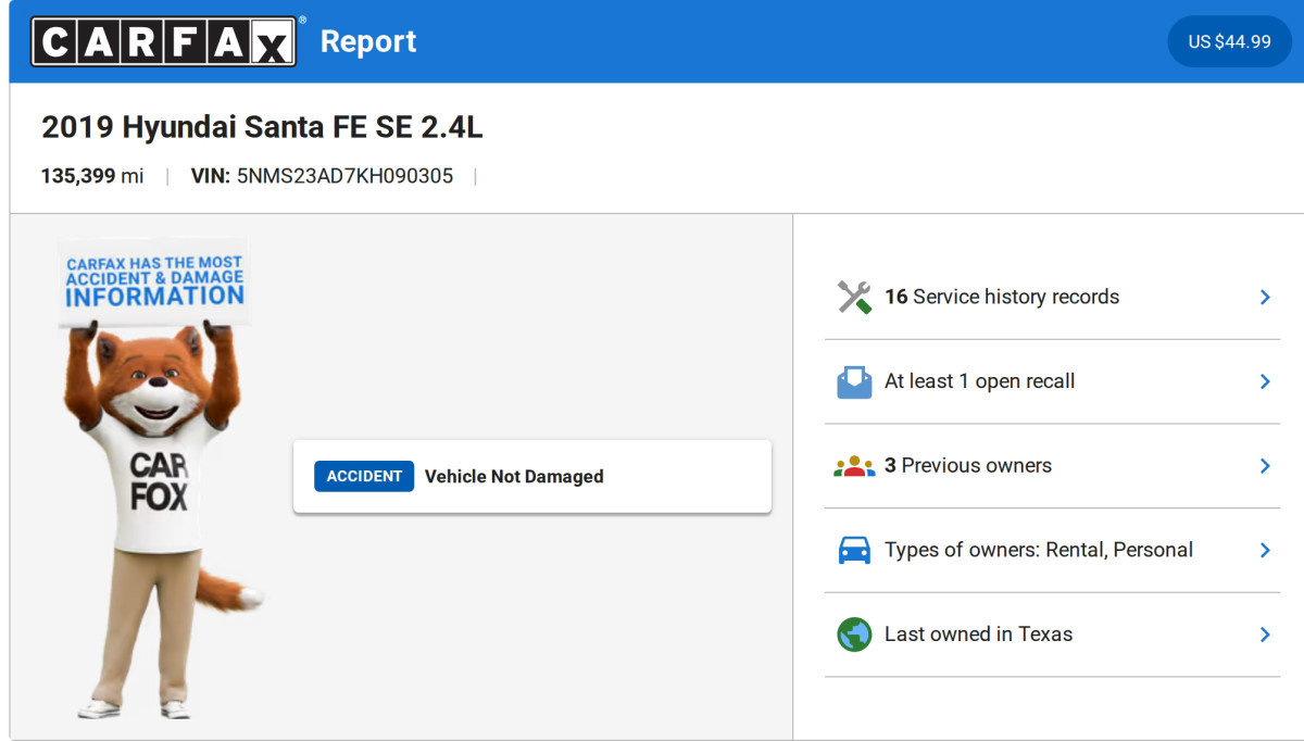 Used 2019 Hyundai Santa Fe SE image 6