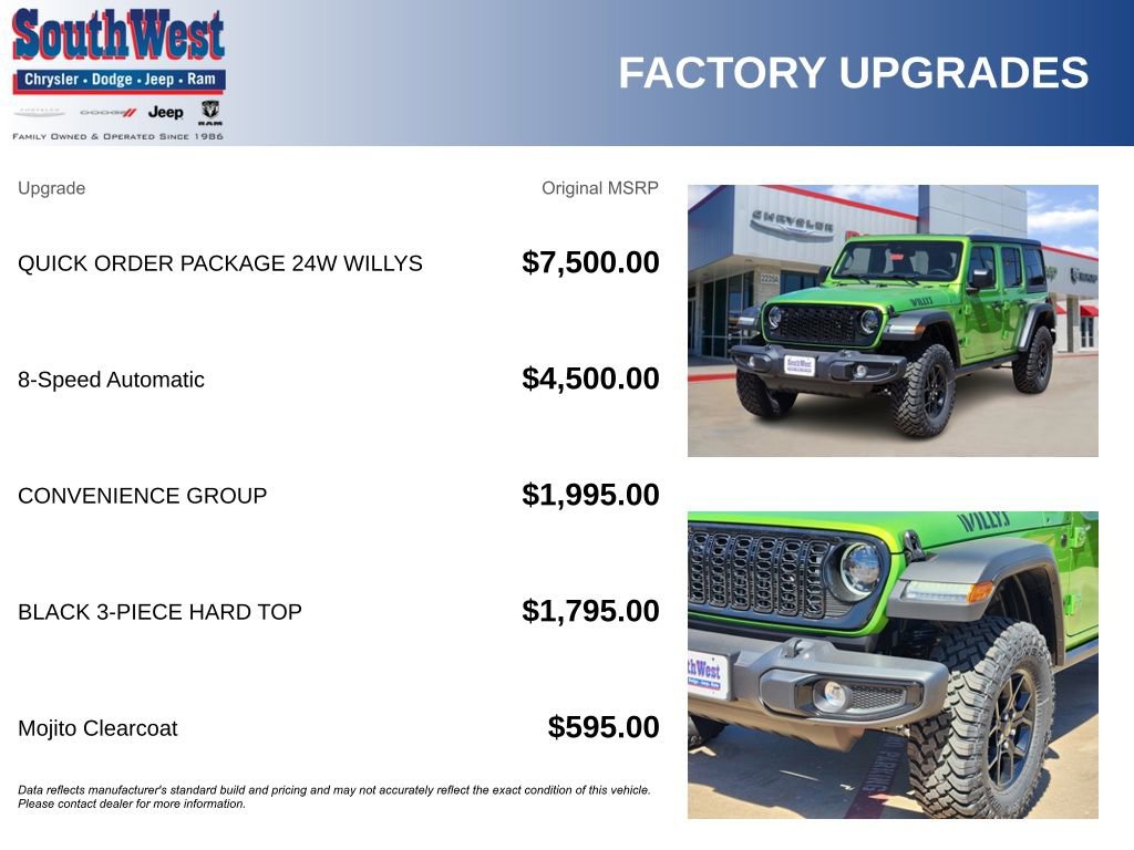 New 2025 Jeep Wrangler Willys image 11