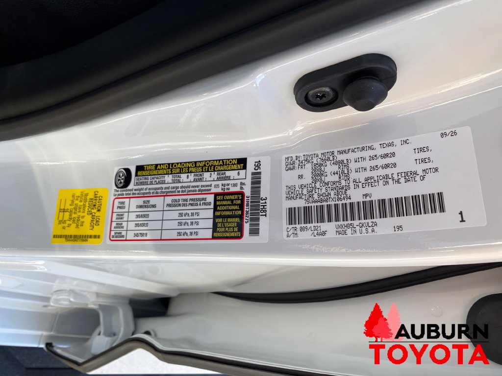 New 2026 Toyota Sequoia Limited AWD/4WD image 24