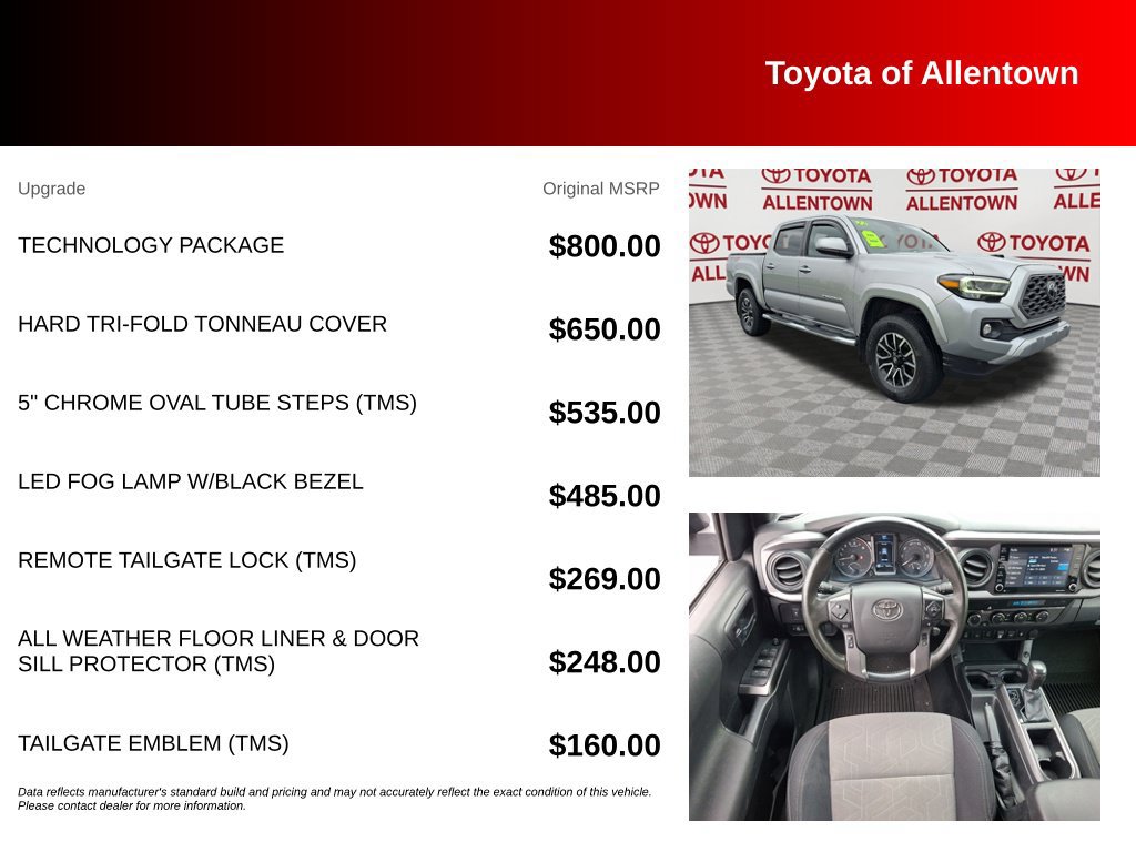 Used 2022 Toyota Tacoma TRD Sport w/ Technology Package AWD/4WD image 5