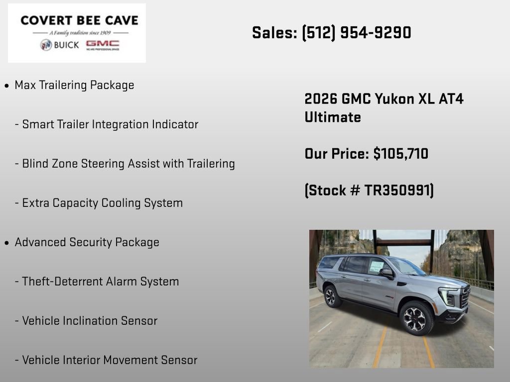 New 2026 GMC Yukon XL AT4 Ultimate AWD/4WD image 36