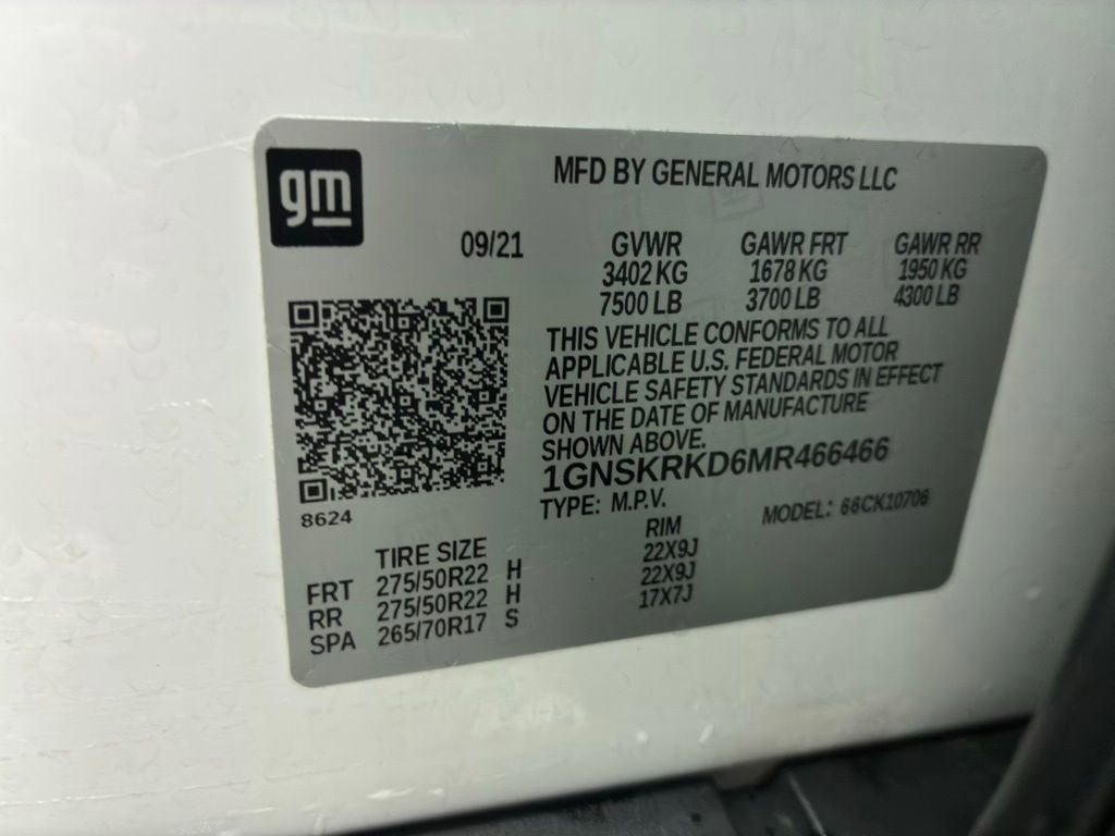 Used 2021 Chevrolet Tahoe RST w/ Luxury Package AWD/4WD image 54