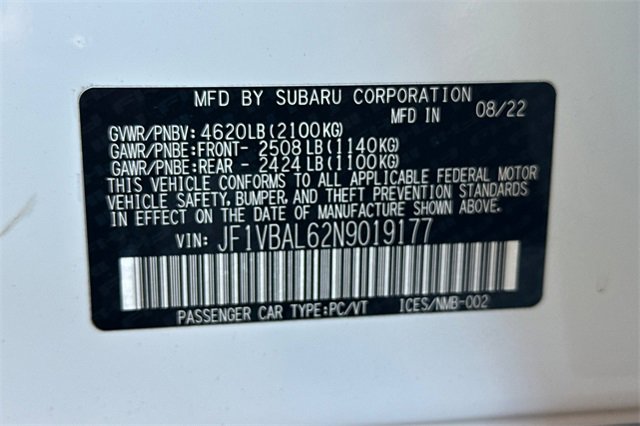 Used 2022 Subaru WRX Limited image 36