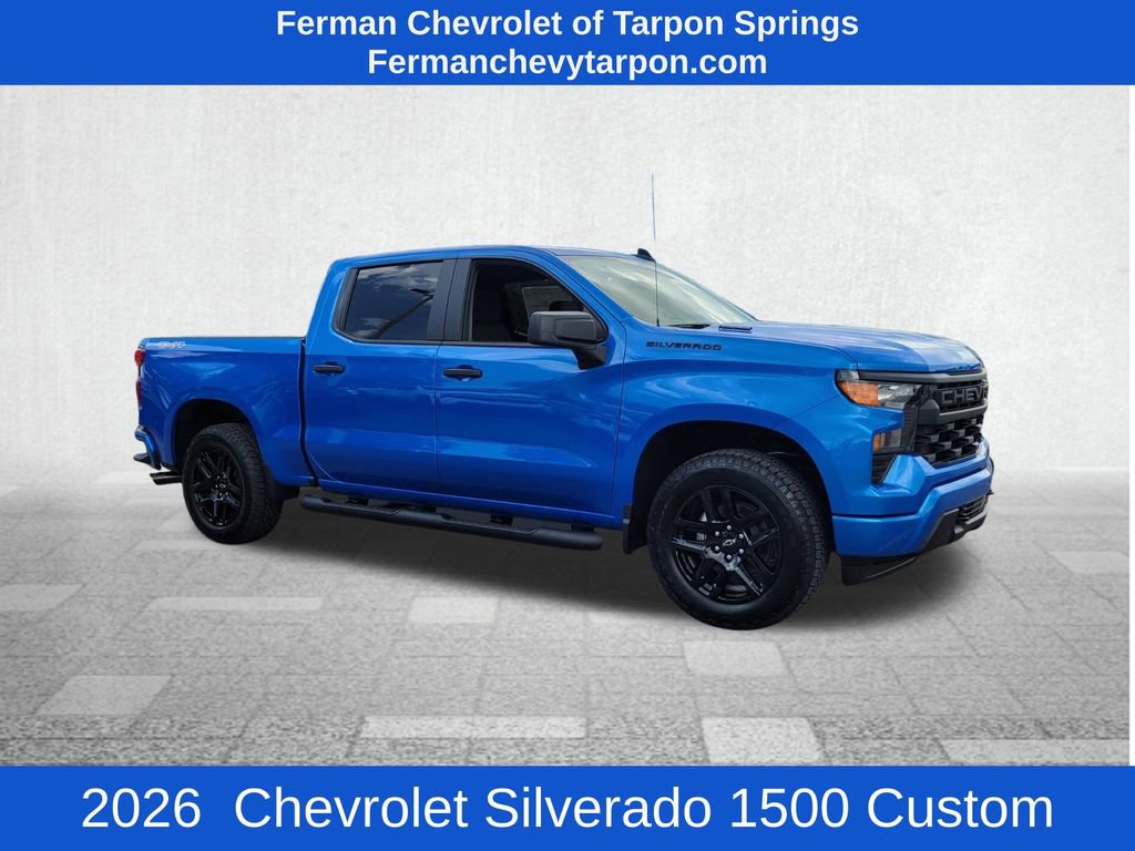 New 2026 Chevrolet Silverado 1500 Custom w/ Turbomax Blackout Package