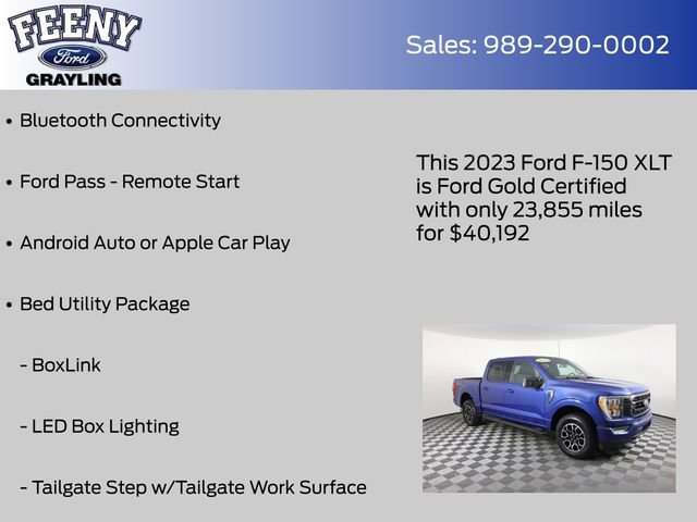 Certified 2023 Ford F150 XLT w/ Equipment Group 302A High image 8