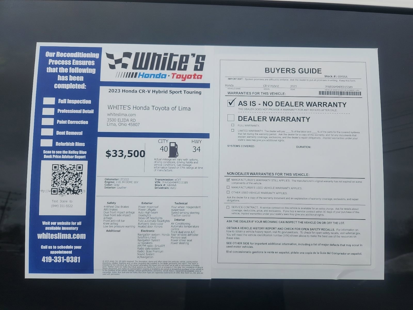 Used 2023 Honda CR-V Sport Touring image 12