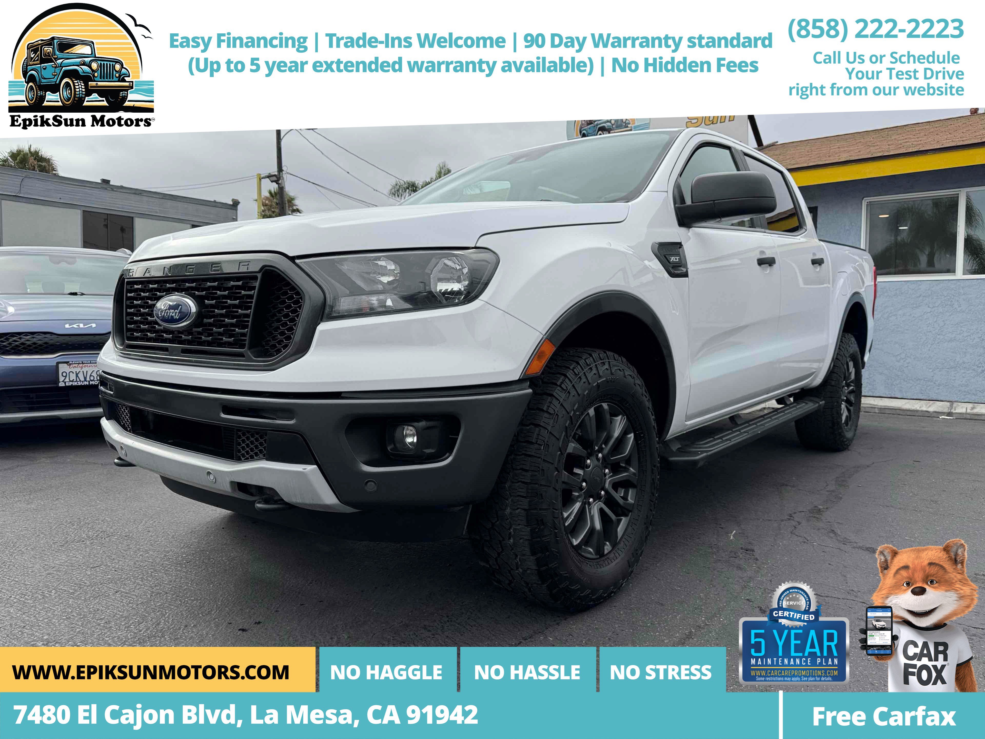 Used 2019 Ford Ranger XLT w/ Equipment Group 301A Mid RWD image 1