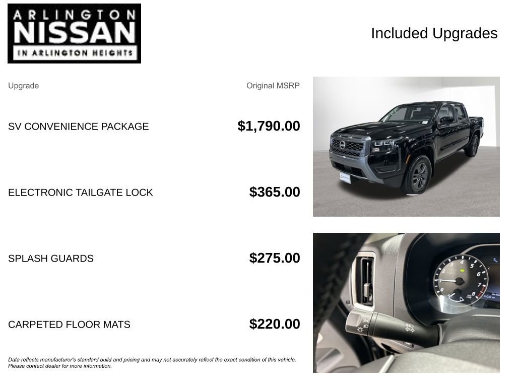 New 2026 Nissan Frontier SV w/ SV Convenience Package image 4