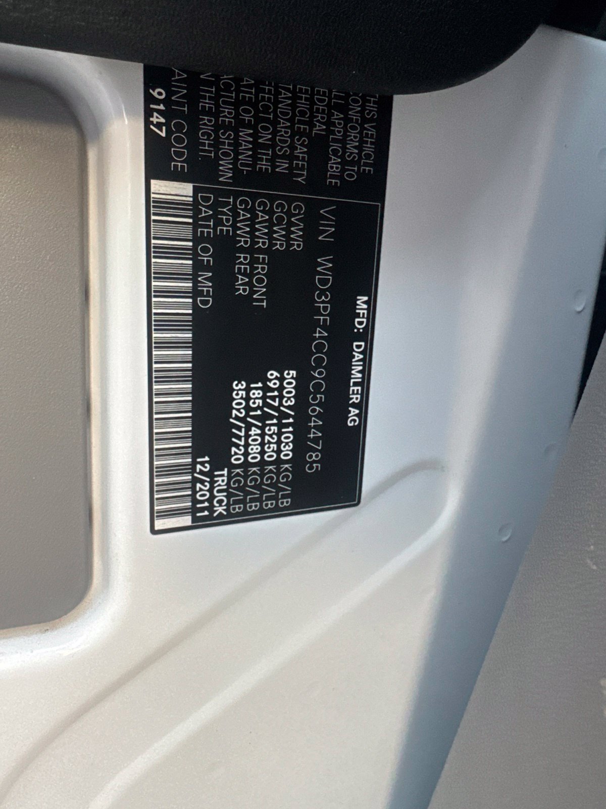 Used 2012 Mercedes-Benz Sprinter 3500 image 12