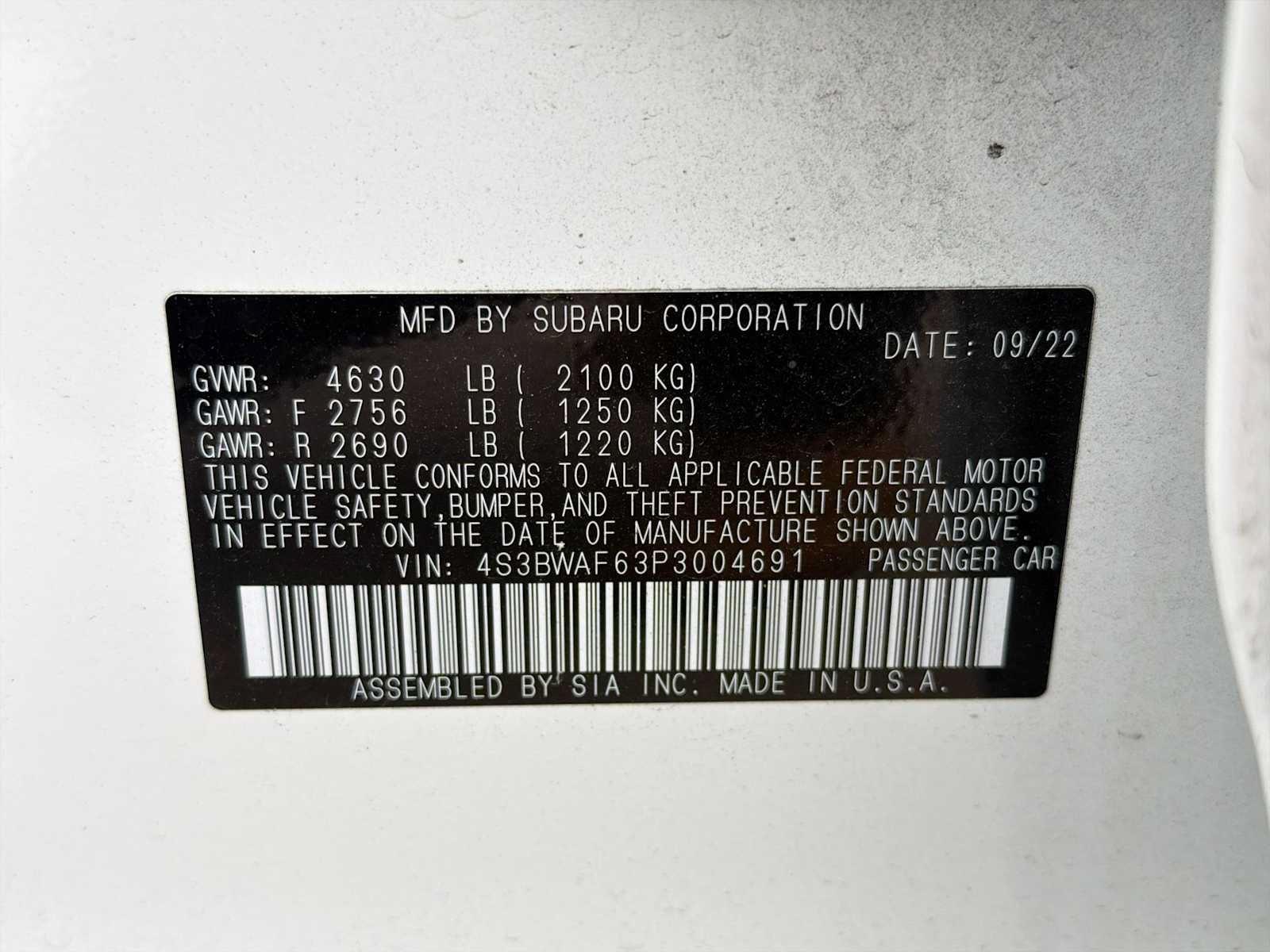 Certified 2023 Subaru Legacy Premium w/ Popular Package #1 AWD/4WD image 31