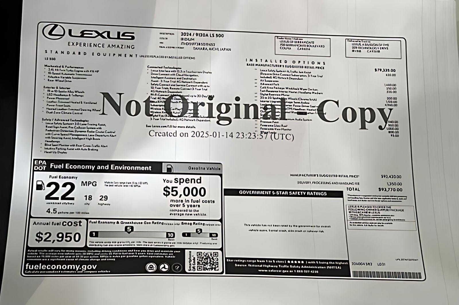 Used 2024 Lexus LS 500 w/ Interior Upgrade Package image 24