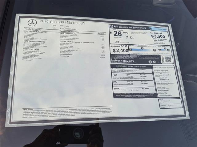 New 2026 Mercedes-Benz GLC 300 4MATIC image 16