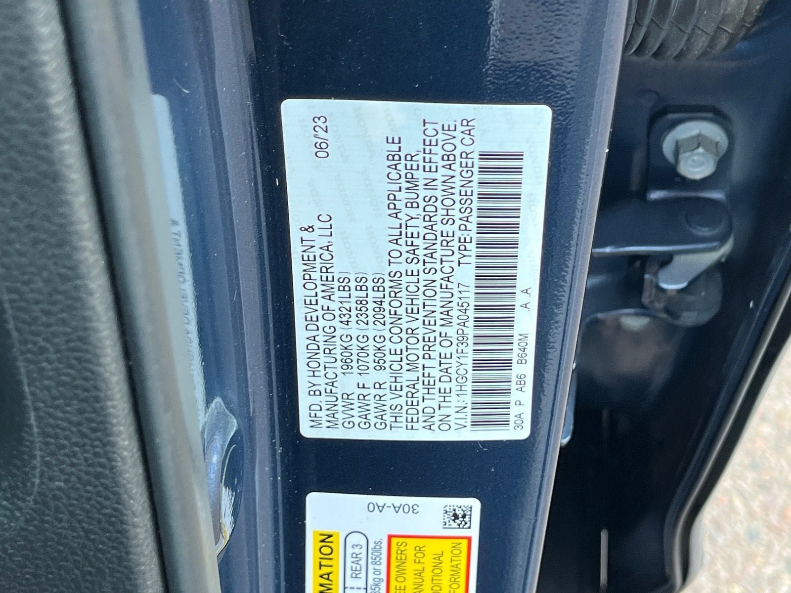 Used 2023 Honda Accord EX image 29