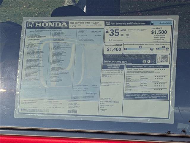 New 2026 Honda CR-V TrailSport image 19