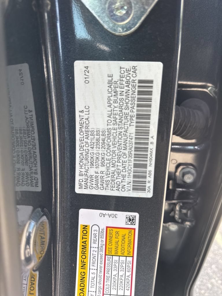 Used 2024 Honda Accord EX image 30