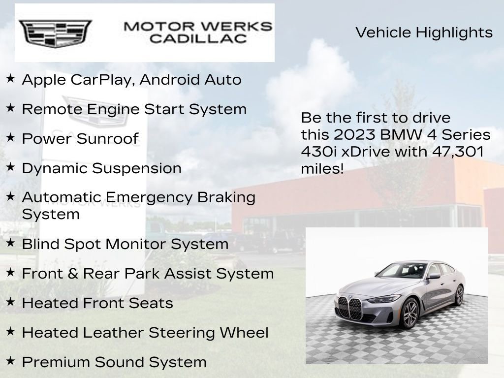 Used 2023 BMW 430i Gran Coupe xDrive w/ M Sport Package image 7