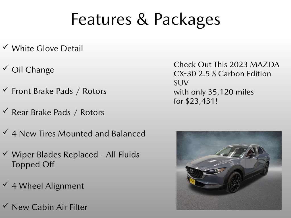 Certified 2023 MAZDA CX-30 AWD 2.5 S w/ Preferred Package image 4