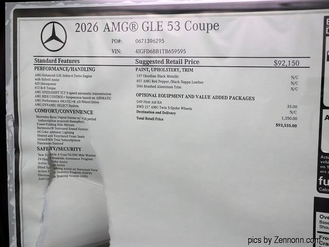 New 2026 Mercedes-Benz GLE 53 AMG 4MATIC Coupe image 30