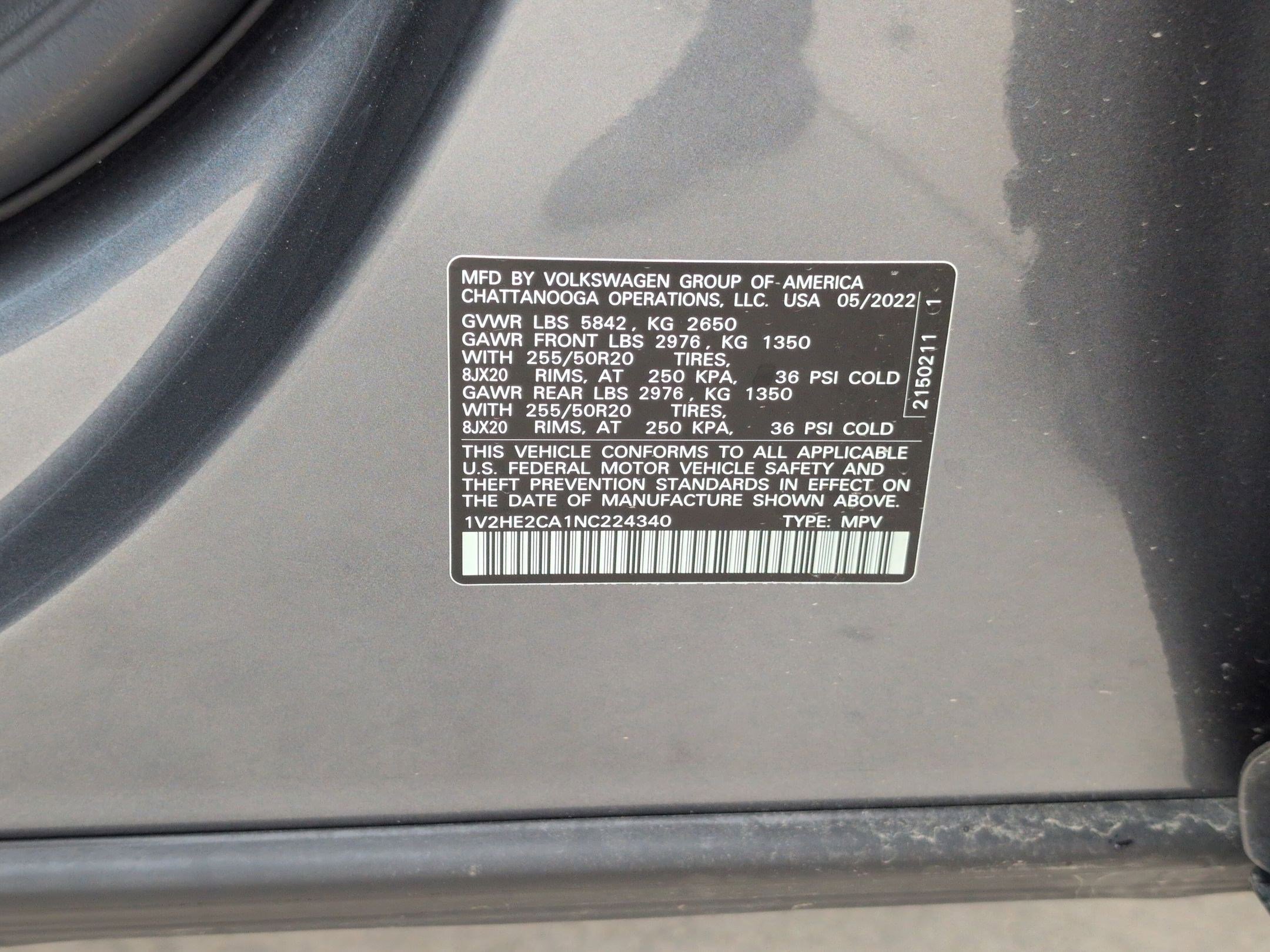 Used 2022 Volkswagen Atlas Cross Sport SE image 33