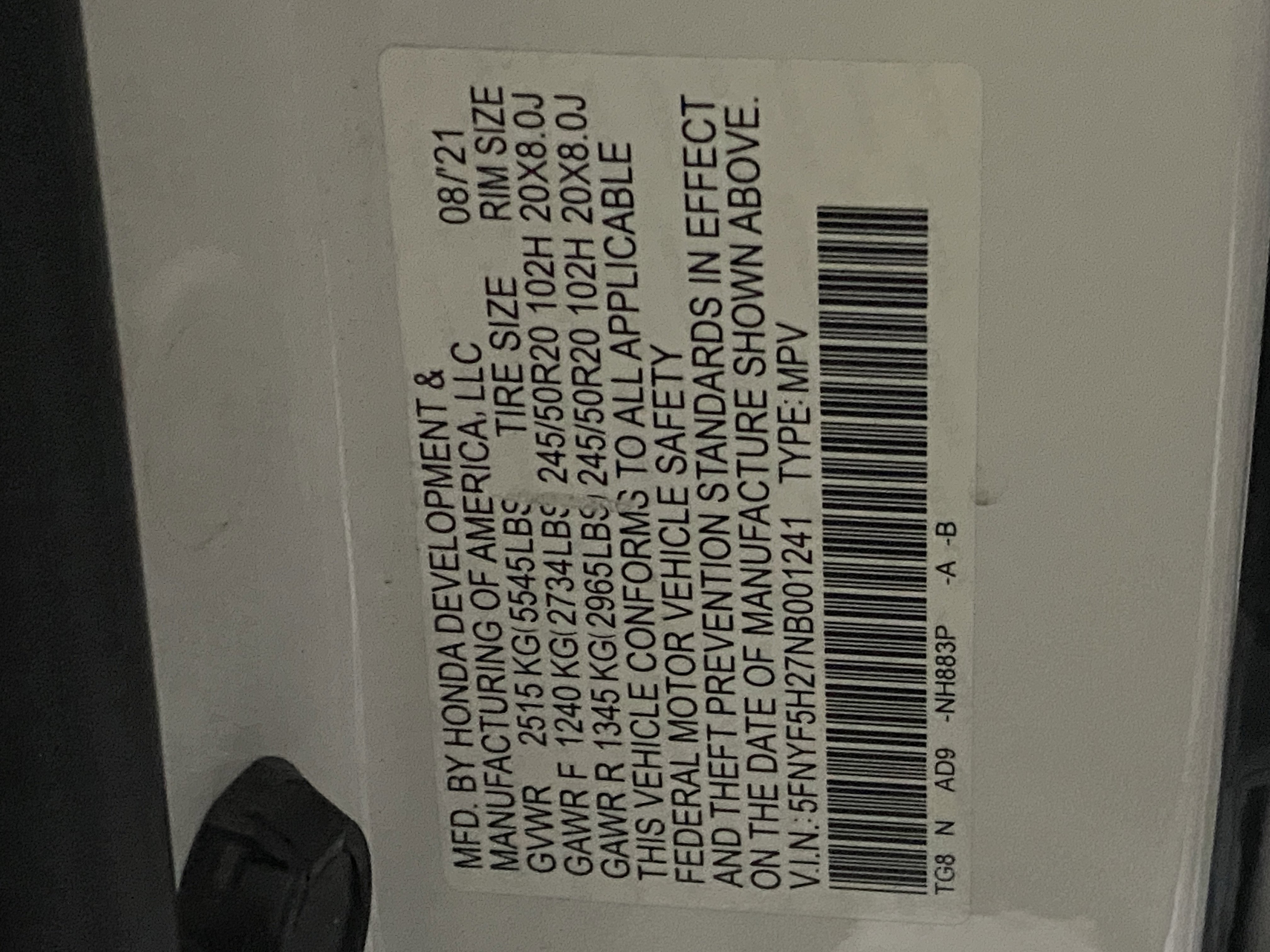 Used 2022 Honda Pilot Special Edition image 6