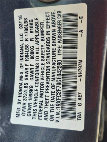 Used 2016 Honda Civic EX image 15