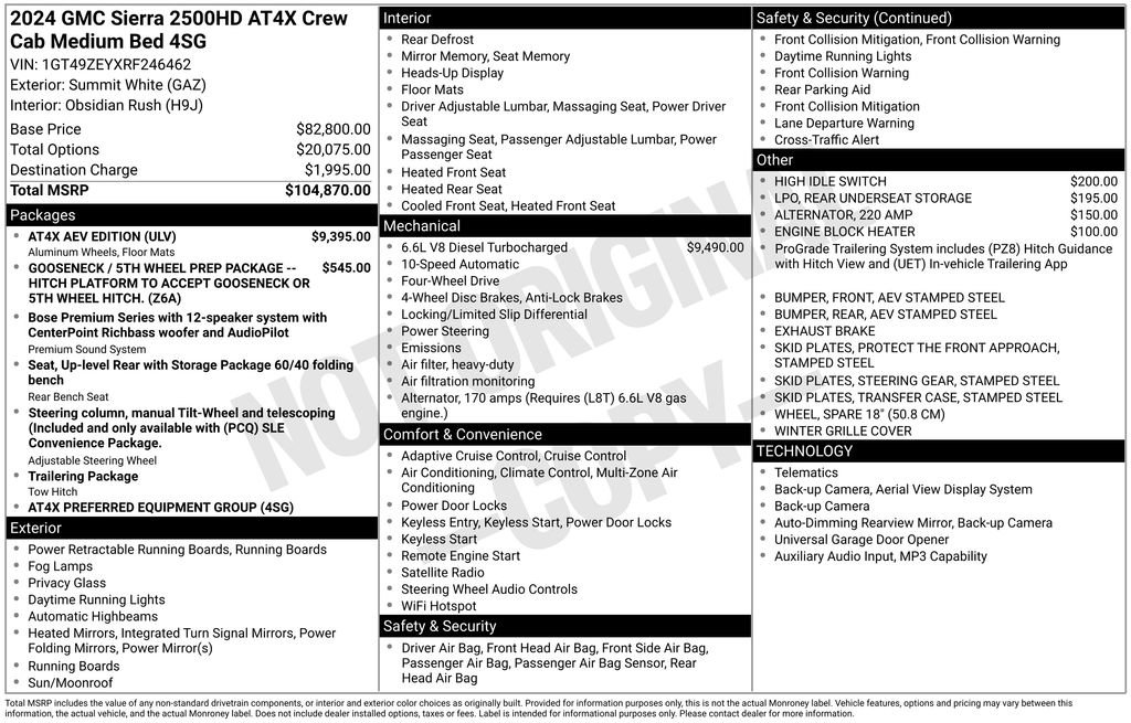 Used 2024 GMC Sierra 2500 AT4X w/ AT4X AEV Edition image 7