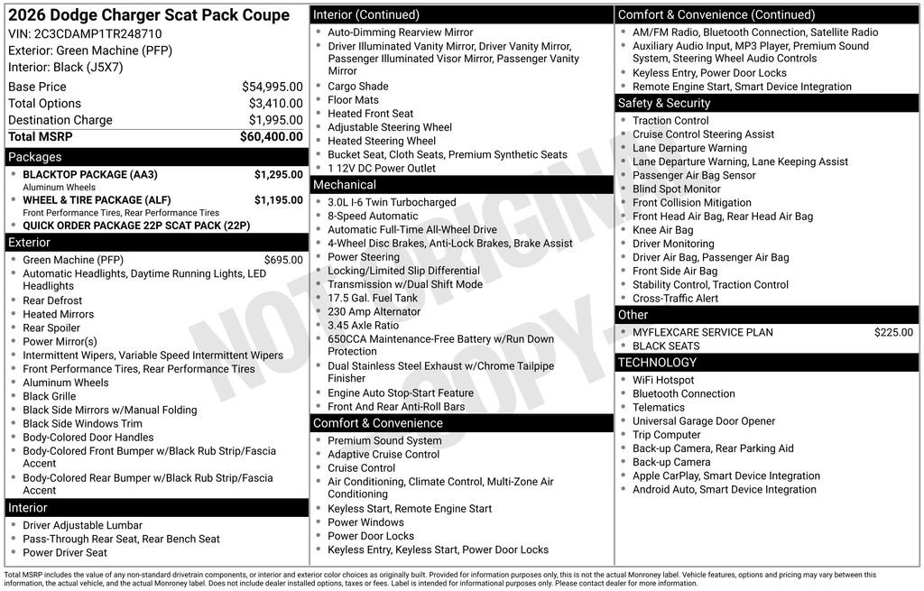 New 2026 Dodge Charger Scat Pack w/ Blacktop Package AWD/4WD image 5