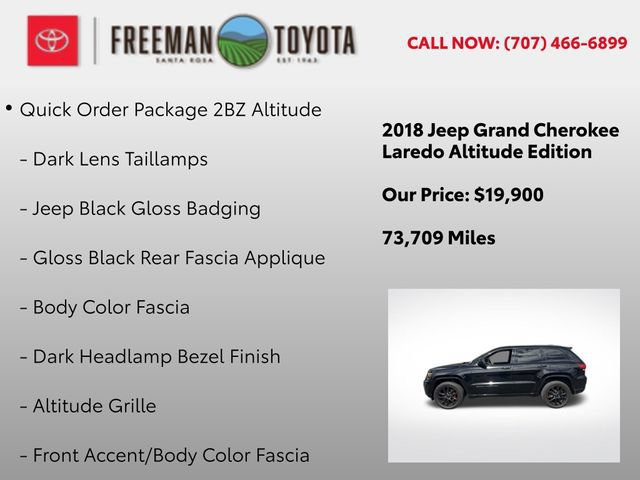 Used 2018 Jeep Grand Cherokee Altitude AWD/4WD image 9