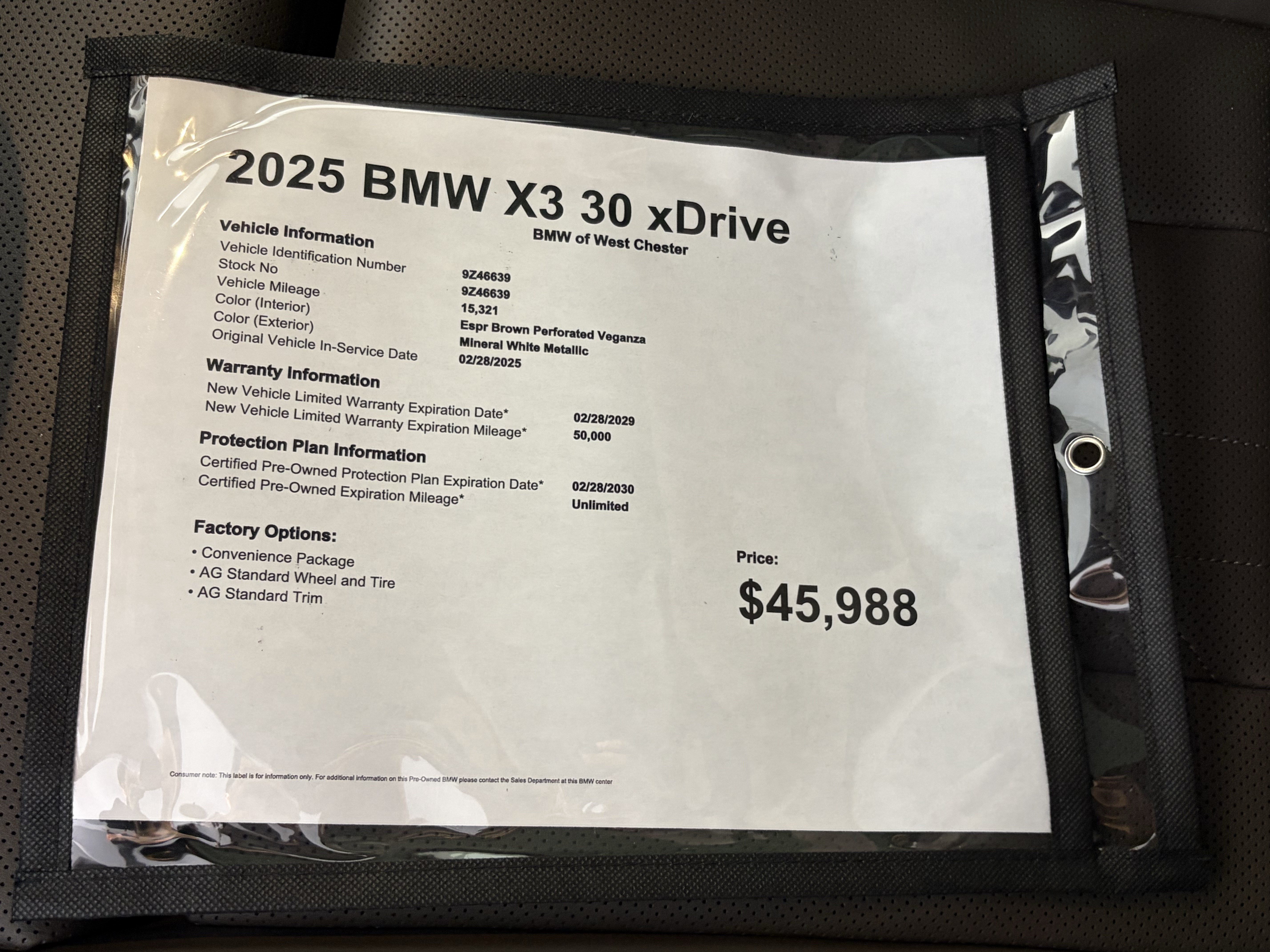 Certified 2025 BMW X3 xDrive30i w/ Convenience Package AWD/4WD image 18