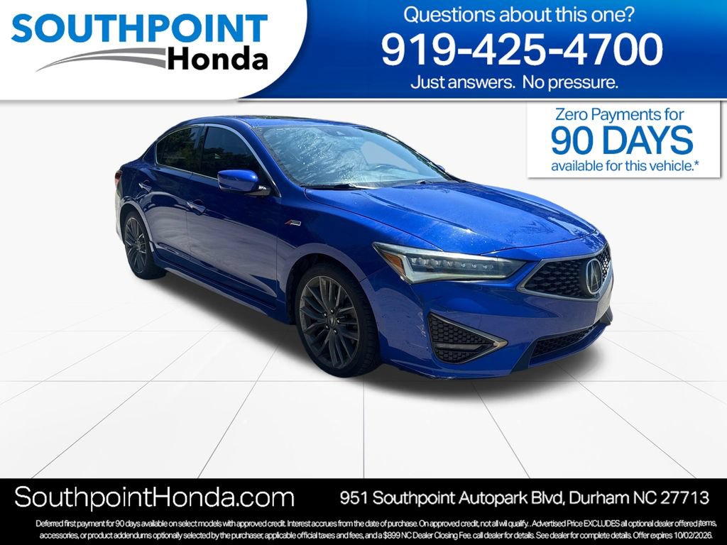 Used 2019 Acura ILX w/ Premium & A-SPEC Package FWD image 1