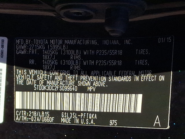 Used 2015 Toyota Sienna Limited Premium AWD/4WD image 30