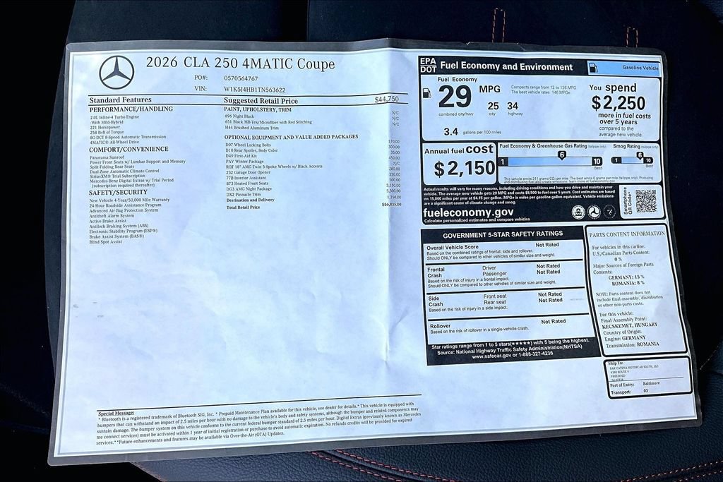New 2026 Mercedes-Benz CLA 250 4MATIC image 14