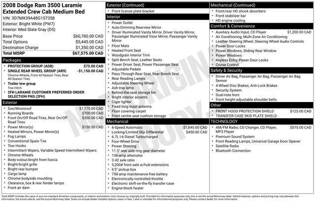 Used 2008 Dodge Ram 3500 Truck Laramie w/ Protection Group image 12