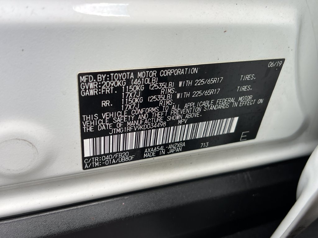 Used 2019 Toyota RAV4 LE w/ All Weather Liner Package AWD/4WD image 26