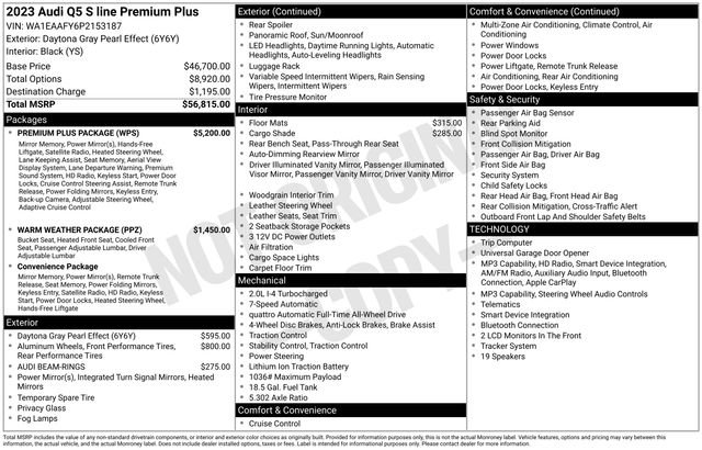 Certified 2023 Audi Q5 2.0T Premium Plus w/ Premium Plus Package AWD/4WD image 49