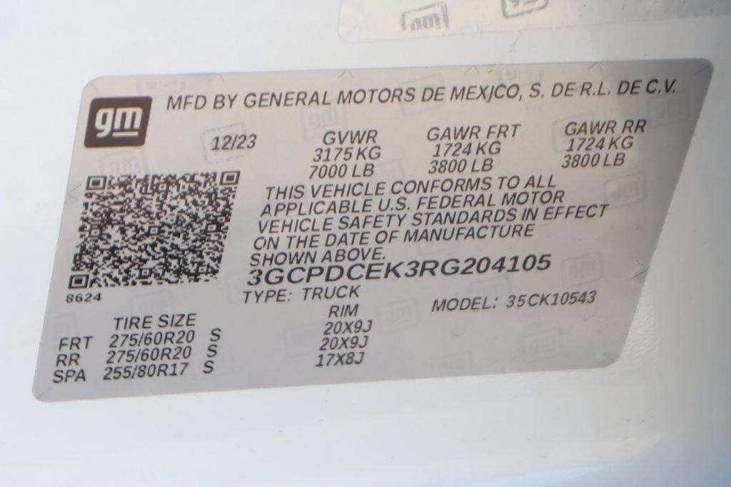 Used 2024 Chevrolet Silverado 1500 Custom Trail Boss w/ Turbomax Blackout Package AWD/4WD image 53