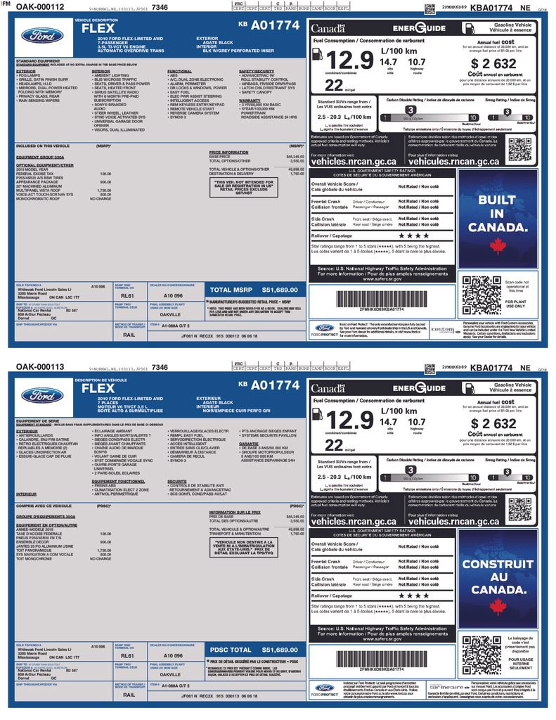 Used 2019 Ford Flex Limited w/ Limited Appearance Package image 2