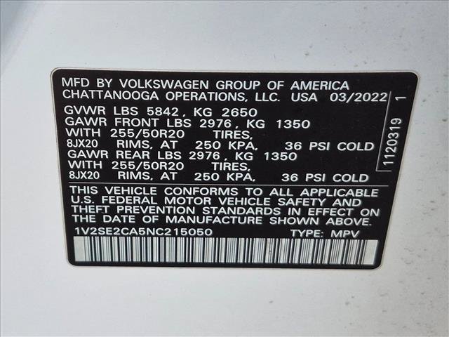 Used 2022 Volkswagen Atlas Cross Sport SEL R-Line w/ Cross Sport MDO Package AWD/4WD image 24