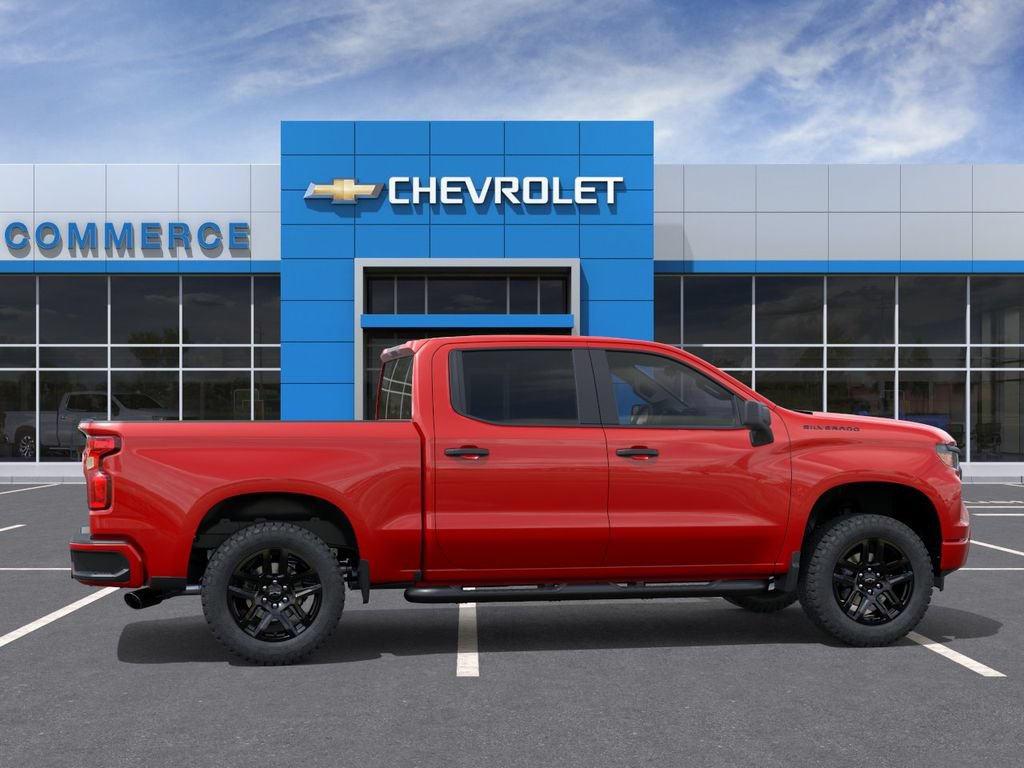 New 2026 Chevrolet Silverado 1500 Custom w/ Turbomax Blackout Package RWD image 5