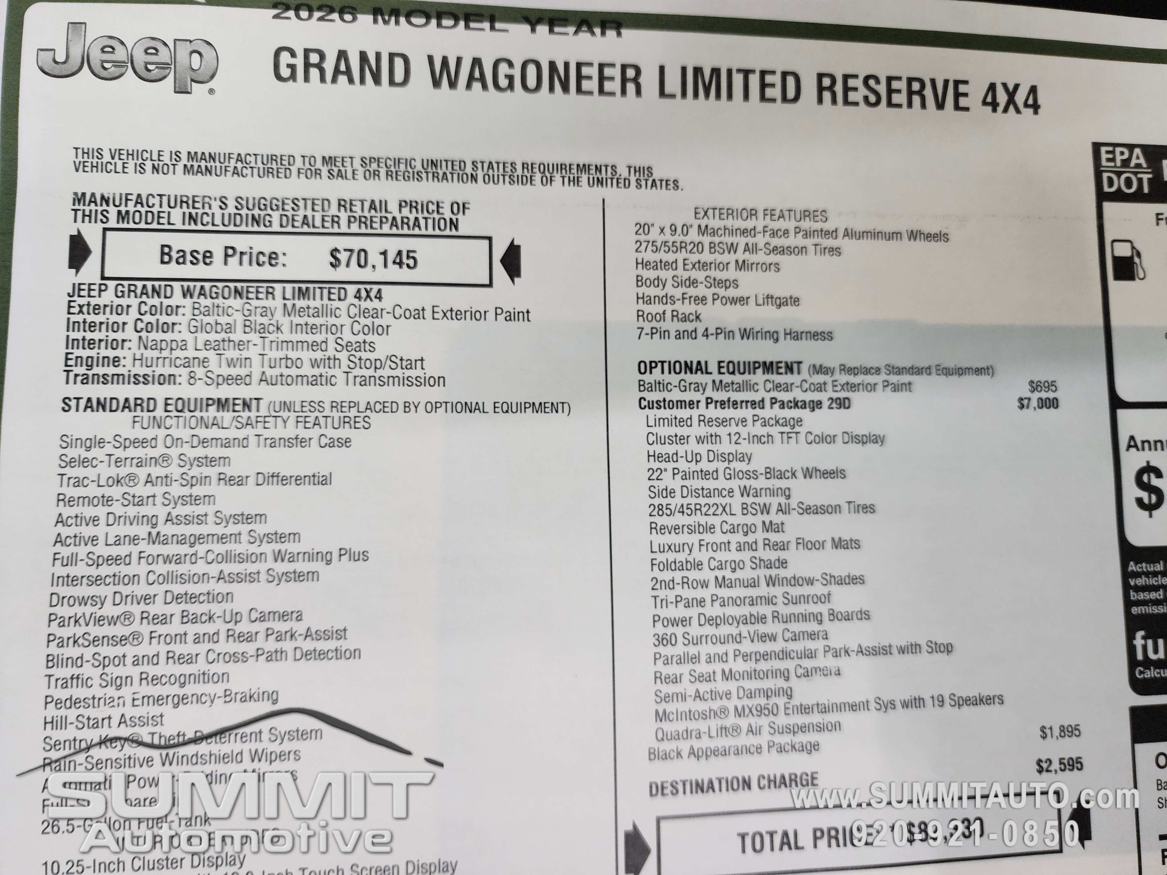 New 2026 Jeep Grand Wagoneer Limited image 45