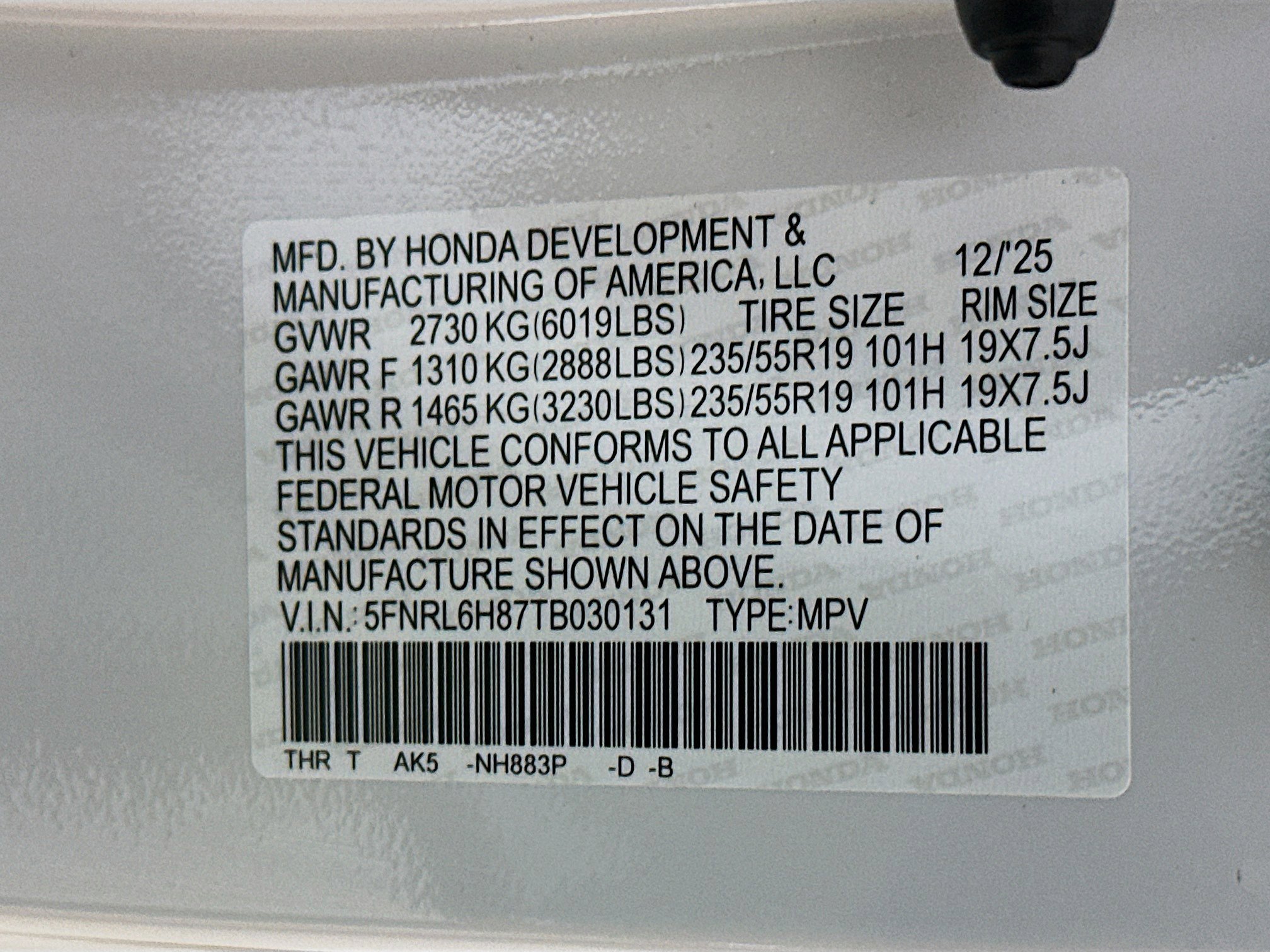 New 2026 Honda Odyssey Touring image 33