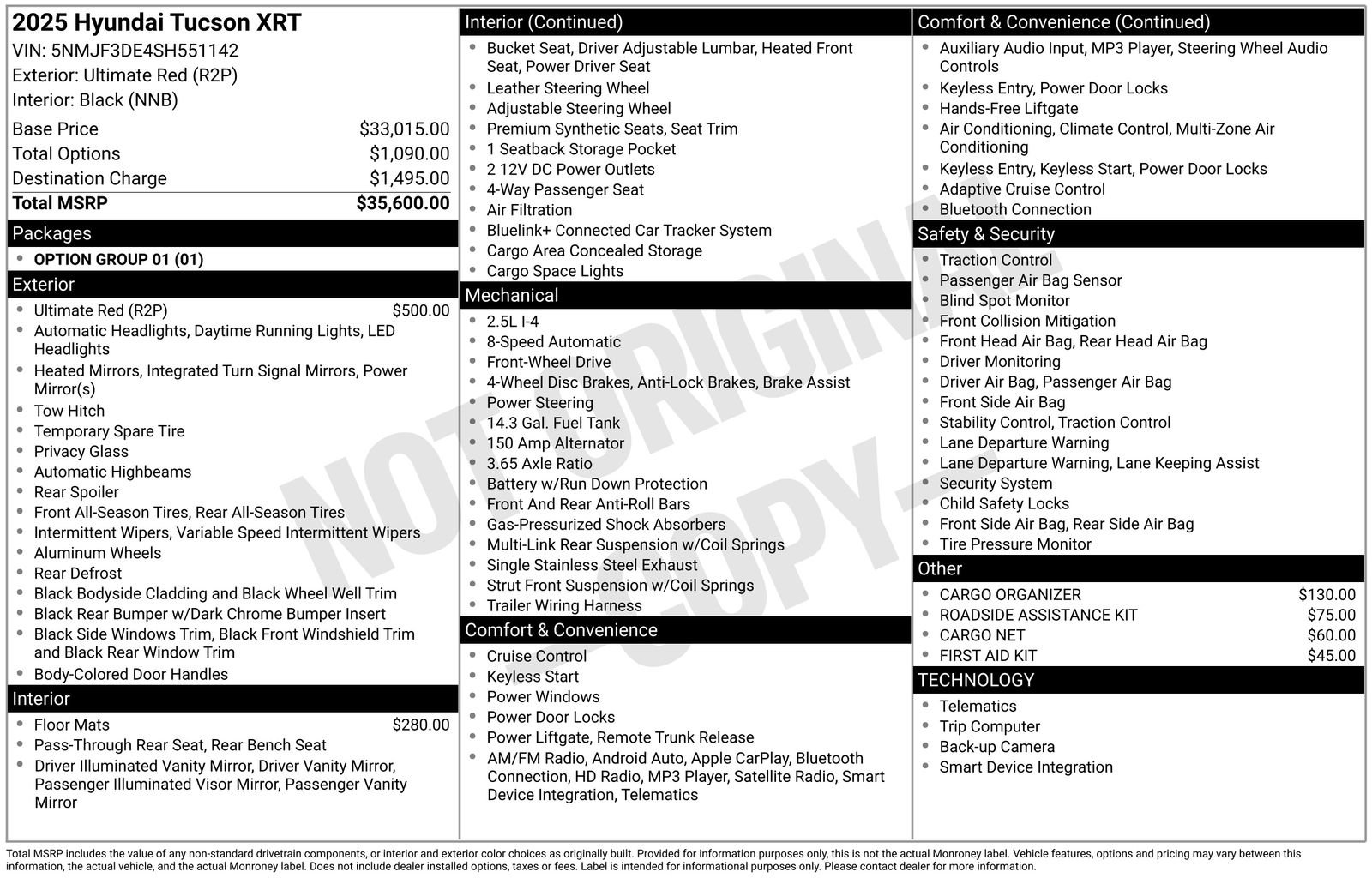 Used 2025 Hyundai Tucson XRT FWD image 22