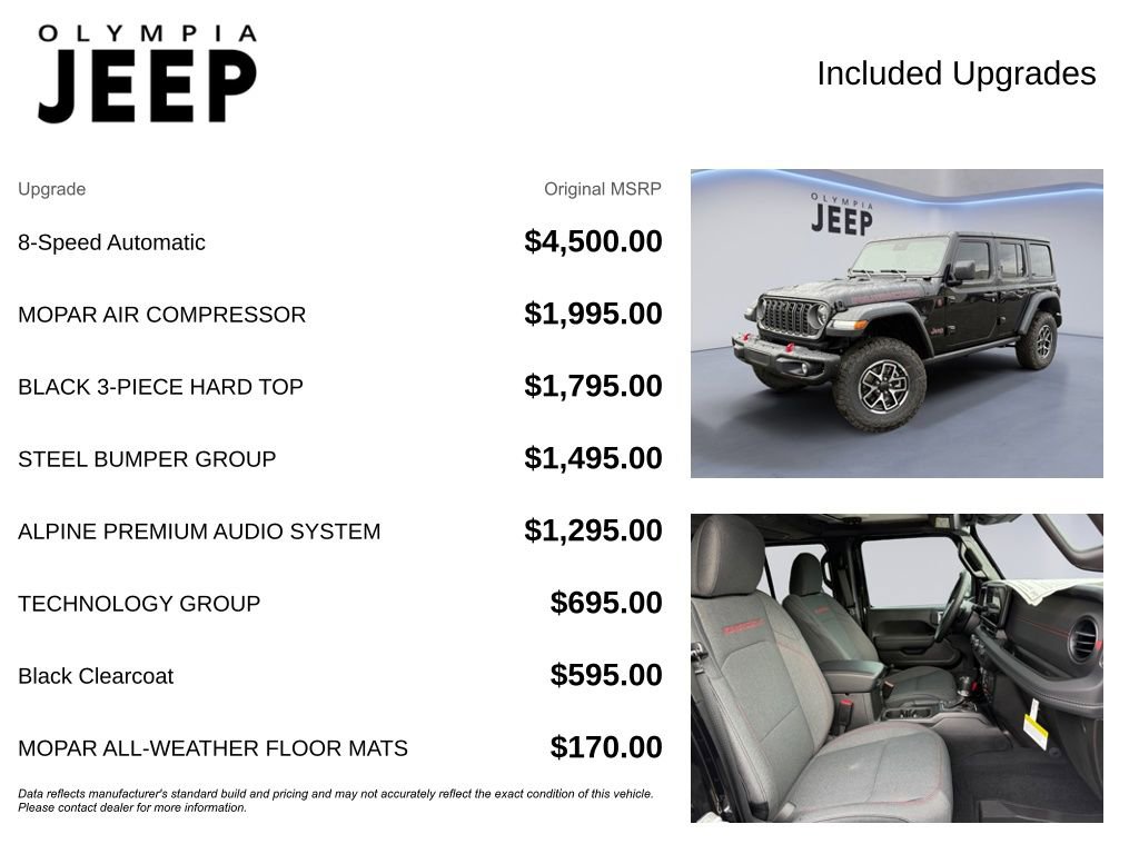 New 2025 Jeep Wrangler Unlimited Rubicon w/ Steel Bumper Group image 4