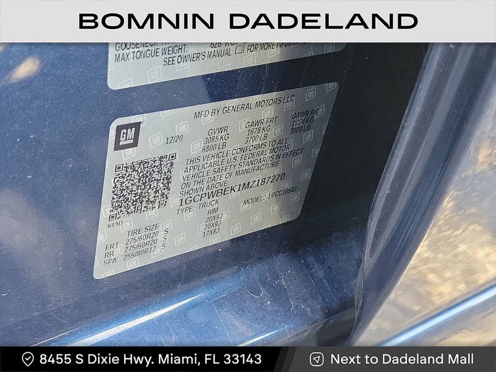 Used 2021 Chevrolet Silverado 1500 Custom image 13