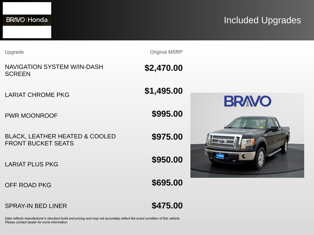 Used 2012 Ford F150 Lariat w/ Lariat Chrome Pkg AWD/4WD image 5