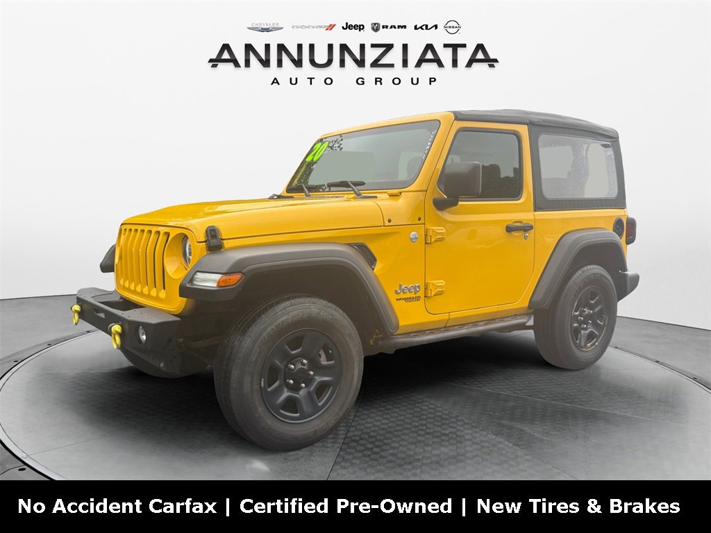 Certified 2020 Jeep Wrangler Sport