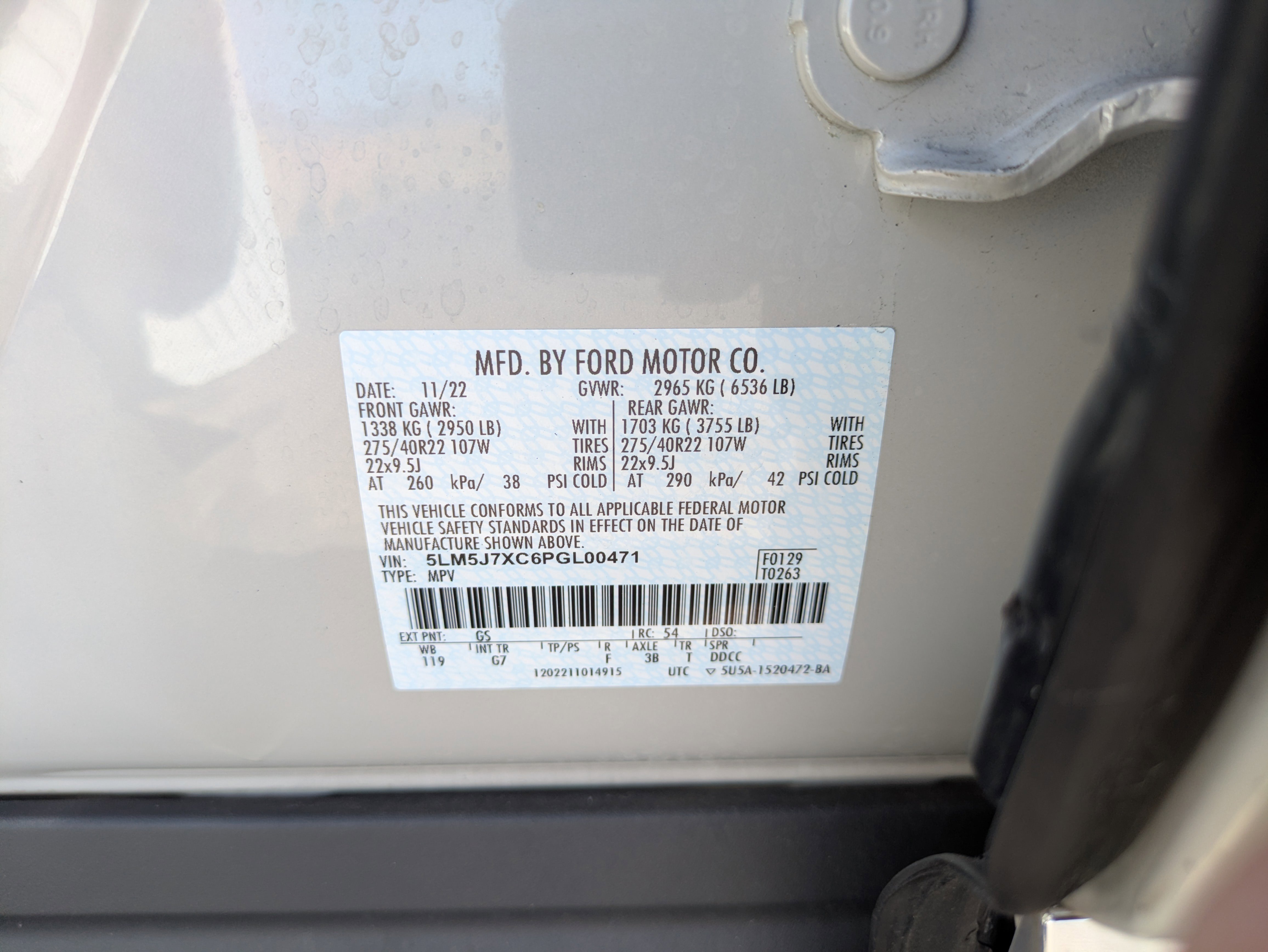 Used 2023 Lincoln Aviator Reserve w/ Equipment Group 201A image 36