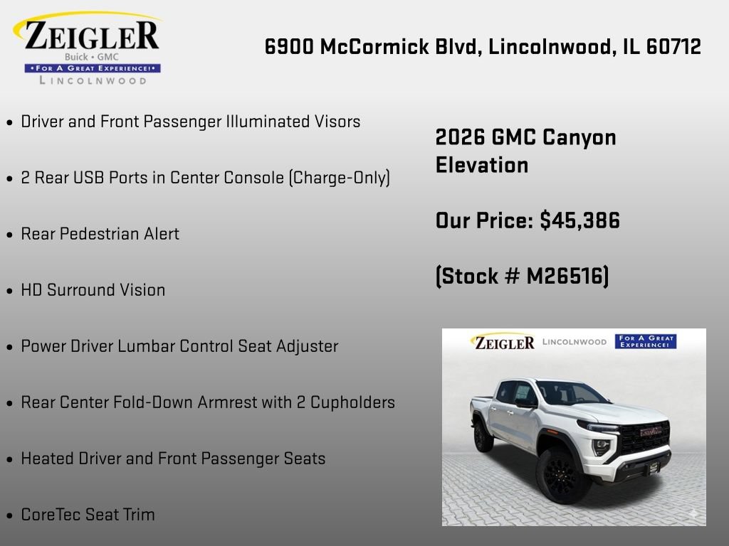 New 2026 GMC Canyon Elevation w/ Convenience Package AWD/4WD image 36